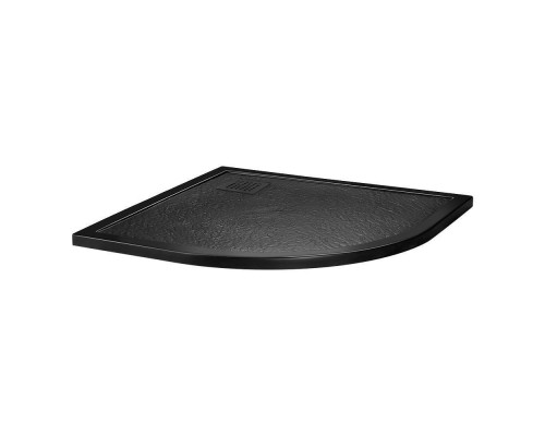 Поддон для душа BelBagno Uno TRAY-MR-UNO-R-90-550-35-NERO-NO, 90х90, черный матовый, с сифоном