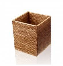 Decor Walther Basket QK Корзина для бумаги 25x25x30см, напольная, цвет: ротанг темный. 0927392