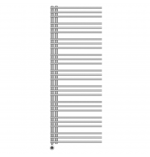 Полотенцесушитель электрический Primoclima BRUSH 1600600, 27 трубок 900W, хром PC BRUSH 900 B