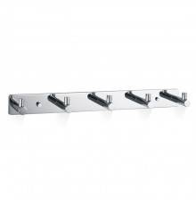 Decor Walther Basic HAK5 Панель с 5 крючками 30x4см, подвесной, цвет: хром. 0530500