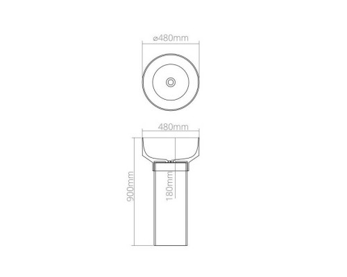 Dea Design Robust type Раковина 48x48x90см., напольная, без отв., Glasstek, прозрачная смола, цвет: чаша pomegranate/пьедестал graphite. DD2023 480 R5 5 Dea Design Robust type Раковина 48x48x90см., напольная, без отв., Glasstek, прозрачная смола, цвет: чаша pomegranate/пьедестал graphite. DD2023 480 R5 5