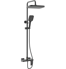Душевая стойка Rose R1836H-6 с каскадным изливом, черная