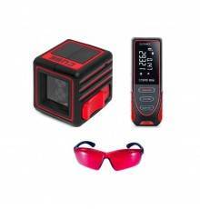 Уровень лазерный ADA Cube mini Professional Edition + Дальномер лазерный ADA Cosmo Mini 40 + Очки