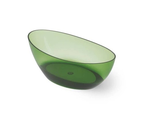 Dea Design Elegant Ванна 180x90x62см., отдельностоящая, Glasstek, прозрачная смола, цвет: Emerald R3. DD8643 1800 R3 Dea Design Elegant Ванна 180x90x62см., отдельностоящая, Glasstek, прозрачная смола, цвет: Emerald R3. DD8643 1800 R3