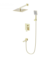 Душевой комплект Wonzon   Woghand WW-88087068-BG, С ВНУТРЕННЕЙ ЧАСТЬЮ, брашированное золото