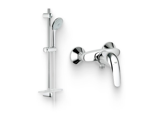 Душевой комплект Смеситель для душа Grohe Euroeco 32740000 + Гарнитур Euphoria 110 Mono 27266001