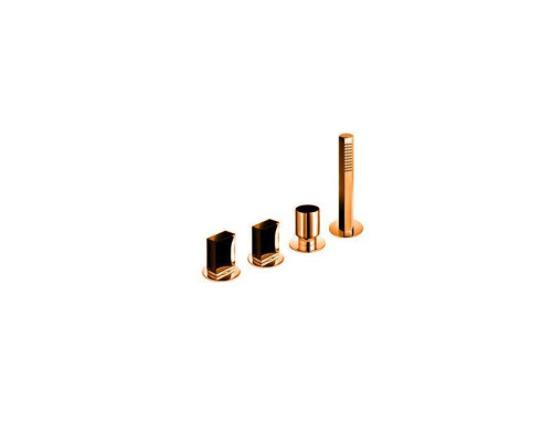 Fantini Venezia Смеситель для ванны, набортный, 4 отв., без излива, цвет: Matt Copper PVD. 29 P9 N467S,  29 P9 N448