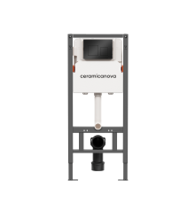 Система инсталляции для унитазов Ceramicanova Balance CN121002MB кнопка Square матовый черный