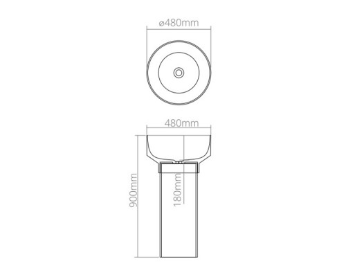Dea Design Pedestal Basin Раковина 48х48х90см., напольная, без отв., Glasstek, прозрачная смола, цвет: Sunset R1. DD2023 480 R1 Dea Design Pedestal Basin Раковина 48х48х90см., напольная, без отв., Glasstek, прозрачная смола, цвет: Sunset R1. DD2023 480 R1