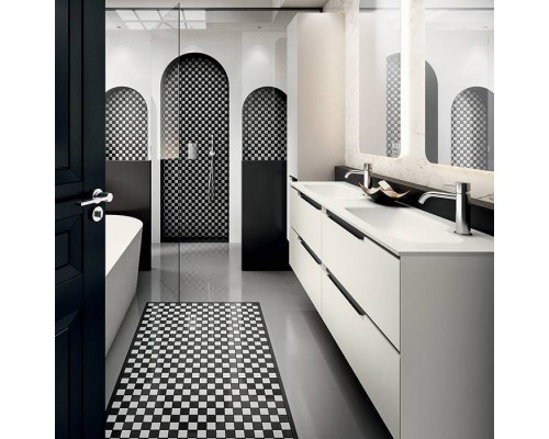 Oasis Profilo Композиция №19 Комплект мебели 140х38х h205см., подвесной, цвет: белый матовый/Хром.