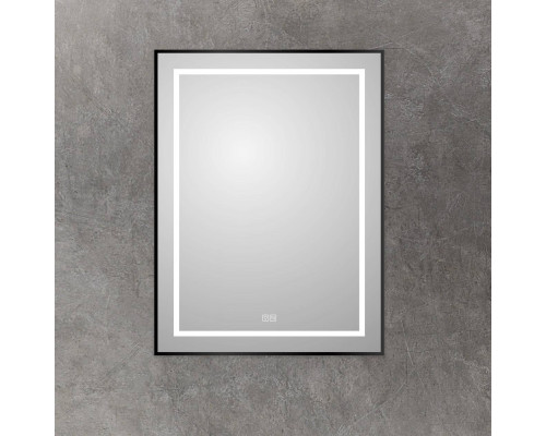 Зеркало BelBagno Kraft 80x60, с подсветкой, с подогревом, черный
