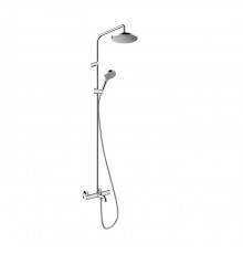 Hansgrohe Vernis Blend Душевая стойка с верхним душем 200 1jet с термостатом для ванны, цвет: хром . 26274000