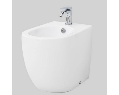 Artceram File 2.0 Биде напольное 37х52 см, 1 отверстие, saniglaze, цвет: белый глянцевый. FLB004 01 00