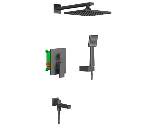 Timo SX-3069/03SM Selene Набор для комплектации ванны 4в1 черный SX-3069/03SM