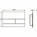 TECEsquare II. Панель смыва, металл, PVD полированное золото. 9240839