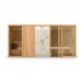 Effegibi Yoku Spa Door СаунаХаммам 444x170х217см, в нишу, цвет: чёрный орех/Calacatta Gold Extra. YO 80 31 0001