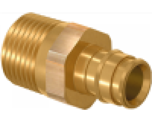 Фитинги цанговые Штуцер латунный для труб PE-Xa 16-G1/2ВР, тип 2 '60Ф US 1136013