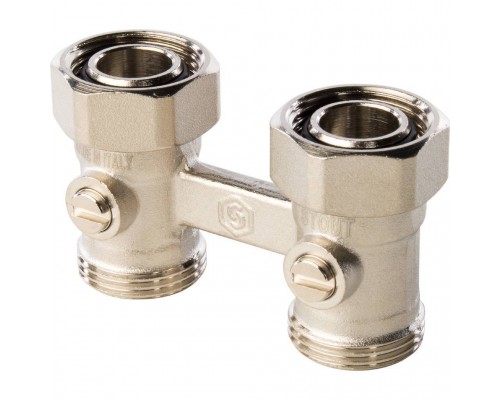 Узел нижнего подключения радиатора STOUT для двухтрубной системы, прямой 3/4 (SVH-0002-000020)