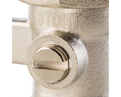 Узел нижнего подключения радиатора STOUT для двухтрубной системы, прямой 3/4 (SVH-0002-000020)