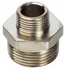 Ниппель НН STOUT переходной никелированный 3/4X3/8 (SFT-0004-003438)