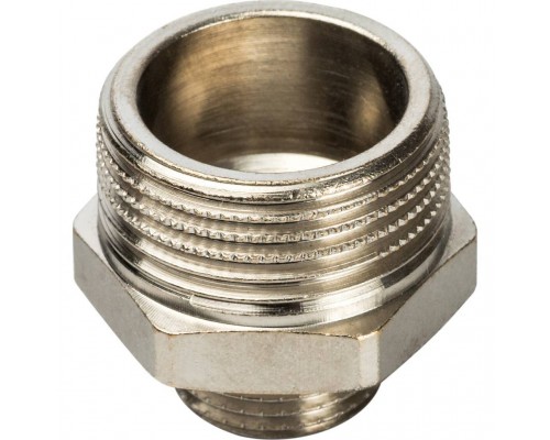Ниппель НН STOUT переходной никелированный 3/4X3/8 (SFT-0004-003438) Ниппель НН STOUT переходной никелированный 3/4X3/8 (SFT-0004-003438)