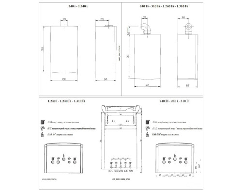 Газовый настенный котел Baxi LUNA 3 comfort 240 Fi двухконтурный турбированный (CSE45624358-)