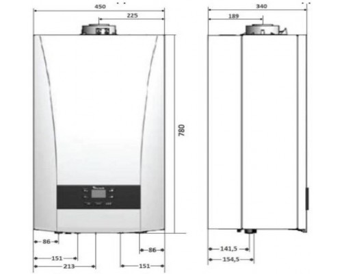 Газовый настенный котел Baxi ECO Nova 24F 100021428 двухконтурный турбированный (100021428) Газовый настенный котел Baxi ECO Nova 24F 100021428 двухконтурный турбированный (100021428)