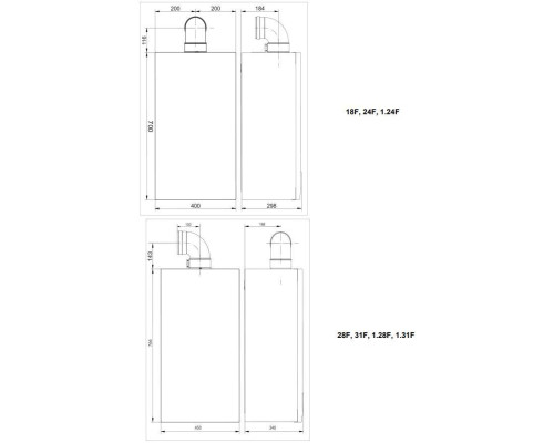 Газовый настенный котел Baxi ECO Life 1.31F одноконтурный (7814108)