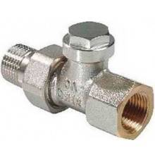 Вентиль Oventrop Combi 2 DN 15 1/2" прямой, запорный, нижний