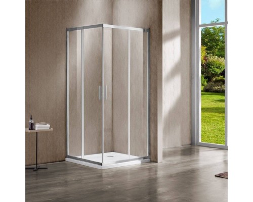 Душевой уголок Vincea Garda VSS-1G9010CL 100x90 см, профиль хром, стекло прозрачное