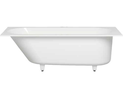 Ванна из искусственного камня Salini Ornella Kit S-Stone 170x70 см, с ножками, со сливом-переливом, с донным клапаном, матовая