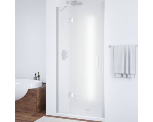 Душевая дверь в нишу Vegas Glass AFP 110 07 10 L профиль матовый хром, стекло сатин