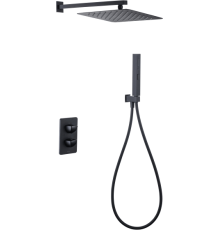 Душевой комплект Allen Brau Infinity 5.21016-31 С ВНУТРЕННЕЙ ЧАСТЬЮ, черный матовый