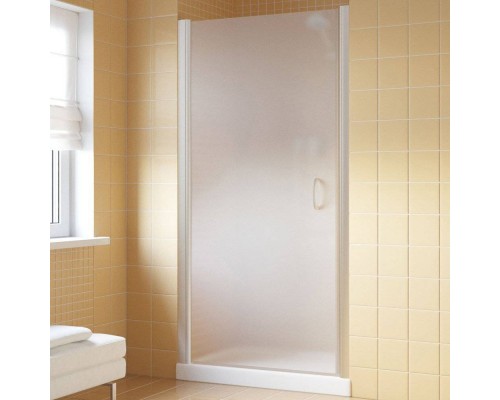 Душевая дверь в нишу Vegas Glass EP Lux 80 07 10 L профиль матовый хром, стекло сатин