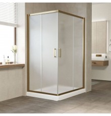 Душевой уголок Vegas Glass ZA-F Tur Novo 120*100 05 10 профиль бронза, стекло сатин