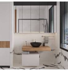 Мебель для ванной комнаты VitrA Ольборг 50: столешница 100 без отверстий, дуб французский + тумба 50