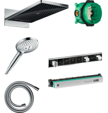 Душевой комплект Hansgrohe Rainmaker Select 580 (3 jet) 24001600 + 26530000 + 28272000 + 15357600