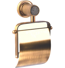 Держатель туалетной бумаги Boheme Royal Cristal Bronze с крышкой