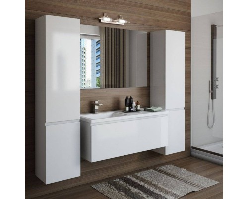 Мебель для ванной комнаты Эстет Dallas Luxe 140 подвесная, 1 ящик, L Мебель для ванной комнаты Эстет Dallas Luxe 140 подвесная, 1 ящик, L