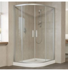 Душевой уголок Vegas Glass ZS-F 120*110 07 01 профиль матовый хром, стекло прозрачное