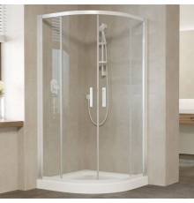 Душевой уголок Vegas Glass ZS 120 01 01 профиль белый, стекло прозрачное