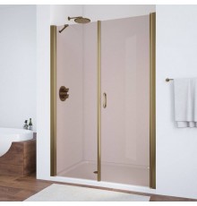 Душевая дверь в нишу Vegas Glass EP-F-2 135 05 05 R профиль бронза, стекло бронза