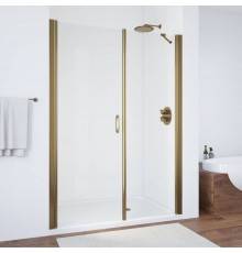 Душевая дверь в нишу Vegas Glass EP-F-2 160 05 01 L профиль бронза, стекло прозрачное