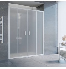 Душевая дверь в нишу Vegas Glass Z2P 190 01 10 профиль белый, стекло сатин