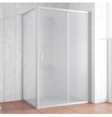Душевой уголок Vegas Glass ZP+ZPV 140*70 07 10 профиль матовый хром, стекло сатин