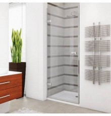 Душевая дверь в нишу GuteWetter Trend Door GK-861 левая 75 см стекло бесцветное Two, фурнитура хром