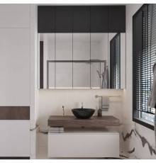 Мебель для ванной комнаты VitrA Ольборг 60: столешница 120, без отверстий, дуб карпентер + 2 тумбы 60