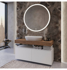 Мебель для ванной с раковиной Duravit D-Neo 60: столешница 120, дуб французский, без отверстий + 2 тумбы 60