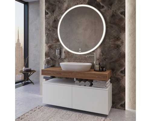 Мебель для ванной с раковиной Duravit D-Neo 60: столешница 120, дуб французский, без отверстий + 2 тумбы 60