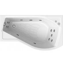 Акриловая ванна Radomir Vannesa Massage Миранда 2-77-2-2-0-209 актив, R 170x95 см, угловая, с гидромассажем, с каркасом, с экраном, со сливом-переливом, асимметричная